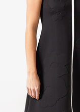 Load image into Gallery viewer, Neoprene Flower Dress in Black - blue