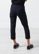Load image into Gallery viewer, Wool Cropped Pant in Navy - orange