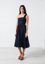 Load image into Gallery viewer, One Shoulder Dress in Navy - purple