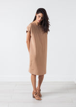 Load image into Gallery viewer, Philomene Dress in Camel - purple