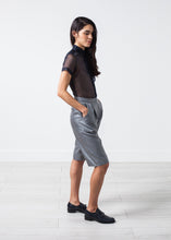 Load image into Gallery viewer, Silk Shorts in Grey - black