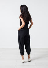 Load image into Gallery viewer, Fancy Wool Pant in Black - purple