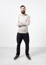 Load image into Gallery viewer, Mottled Cashmere Crewneck - black