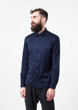 Load image into Gallery viewer, Scotland Button-Up in Navy - orange