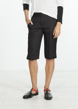 Load image into Gallery viewer, Square Stitch Knee Short in Black - apricot