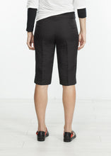 Load image into Gallery viewer, Square Stitch Knee Short in Black - apricot