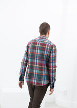Load image into Gallery viewer, Riccardo Button-Up in Plaid Multi - white