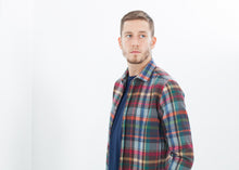 Load image into Gallery viewer, Riccardo Button-Up in Plaid Multi - white