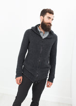 Load image into Gallery viewer, Pill Zip Sweater in Anthracite - violet