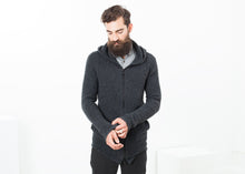 Load image into Gallery viewer, Pill Zip Sweater in Anthracite - violet
