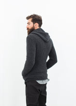 Load image into Gallery viewer, Pill Zip Sweater in Anthracite - violet