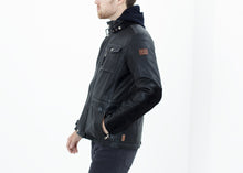 Load image into Gallery viewer, Prince Leather Field Jacket in Meteor - green