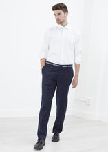 Load image into Gallery viewer, Sinclair Trouser in Navy Stripe - apricot