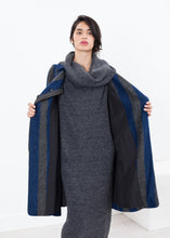 Load image into Gallery viewer, Petale Coat in Silver/Blue - gray