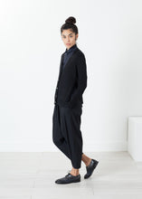 Load image into Gallery viewer, Square Cardigan in Black - green