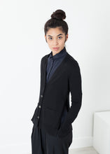 Load image into Gallery viewer, Square Cardigan in Black - green