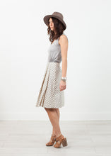 Load image into Gallery viewer, Pleated Skirt in Glitter Dots - blue