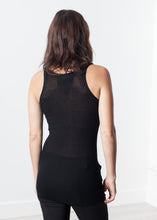 Load image into Gallery viewer, Easy Ribbed Tank in Black - indigo