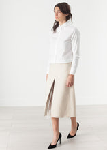 Load image into Gallery viewer, Tulle Pleat Skirt in Cream - blue