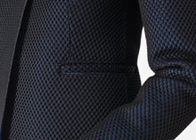 Load image into Gallery viewer, Weave Jacket in Black/Blue - gray