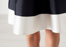 Load image into Gallery viewer, Tie Dress in Navy - white