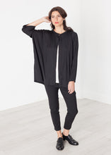 Load image into Gallery viewer, Unbalanced Cardigan in Black - gray