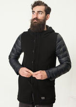 Load image into Gallery viewer, Hooded Parka in Black - blue