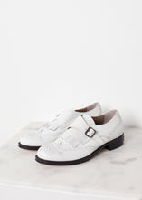 Load image into Gallery viewer, Golf Shoe in White - brown