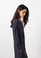 Load image into Gallery viewer, Long Sleeve Silk Dress - pink