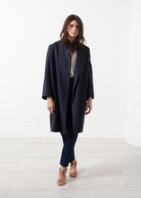 Load image into Gallery viewer, Woven Pleat Back Coat - violet