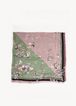 Load image into Gallery viewer, Floral Cashmere Scarf - purple