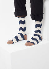 Load image into Gallery viewer, Everest Stripe Sock - blue
