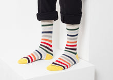 Load image into Gallery viewer, East River Stripe Sock - yellow