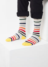 Load image into Gallery viewer, East River Stripe Sock - yellow
