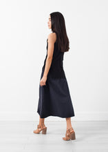 Load image into Gallery viewer, Curved Stripe Knit Tank - green