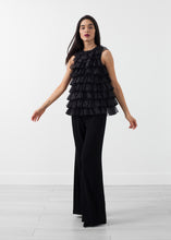Load image into Gallery viewer, Organza Ruffle Top - green