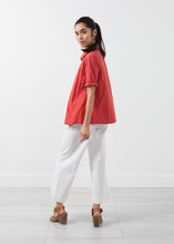 Load image into Gallery viewer, Short Sleeve Button Up - green