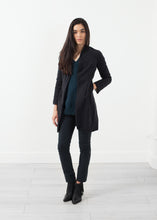 Load image into Gallery viewer, Nylon Long Jacket - black