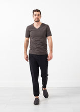 Load image into Gallery viewer, V-Neck Tee - black