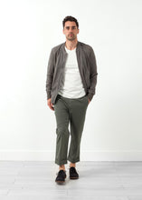 Load image into Gallery viewer, Flat Front Cuffed Trouser - brown