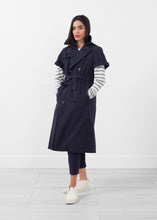 Load image into Gallery viewer, Rolled Sleeve Trenchcoat - brown
