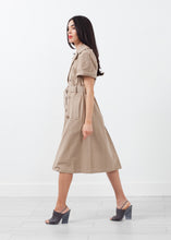 Load image into Gallery viewer, Rolled Sleeve Trenchcoat - orange