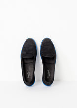 Load image into Gallery viewer, Suede Loafers - Black/Blue - violet
