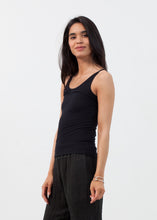 Load image into Gallery viewer, Feather Ribbed Tank - indigo