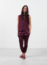Load image into Gallery viewer, Silk Pullup Pant - black