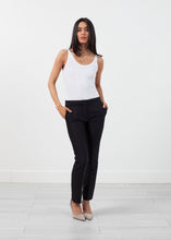 Load image into Gallery viewer, Straight Seam Trouser in Black - pink