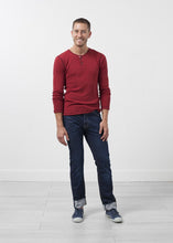 Load image into Gallery viewer, Two Button Henley - white
