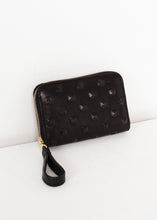Load image into Gallery viewer, Elodie Leather Wallet in Black - yellow