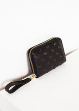 Load image into Gallery viewer, Elodie Leather Wallet in Black - yellow