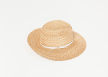 Load image into Gallery viewer, Wrapped Up Hat in Straw/White - white